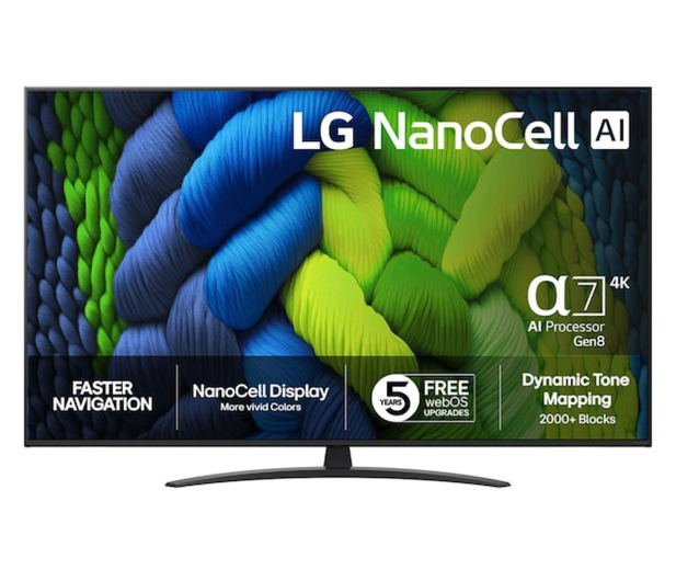 LG 43NANO82A6B.AEU 43" LED 4K webOS DVB-T2 - 1585664 - zdjęcie 3